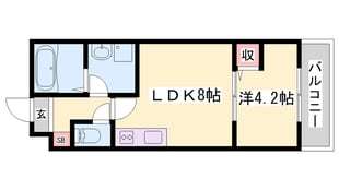 西新町駅 徒歩10分 5階の物件間取画像